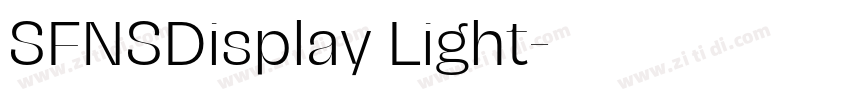SFNSDisplay Light字体转换